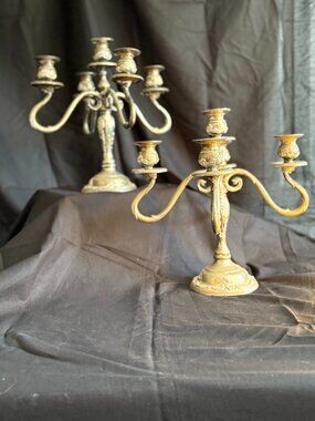 Vintage Godinger Silver Art Co. 5-Arm Silver-Plated Candelabra